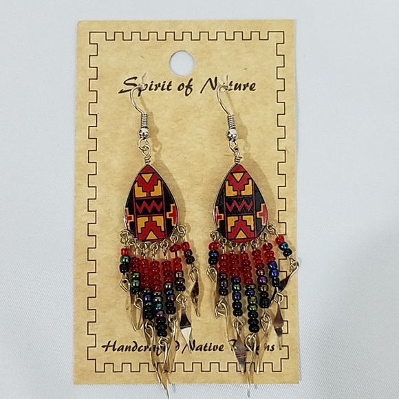 2/$20 Black/Red Fashion Earrings Nwt - Picture 1 of 4